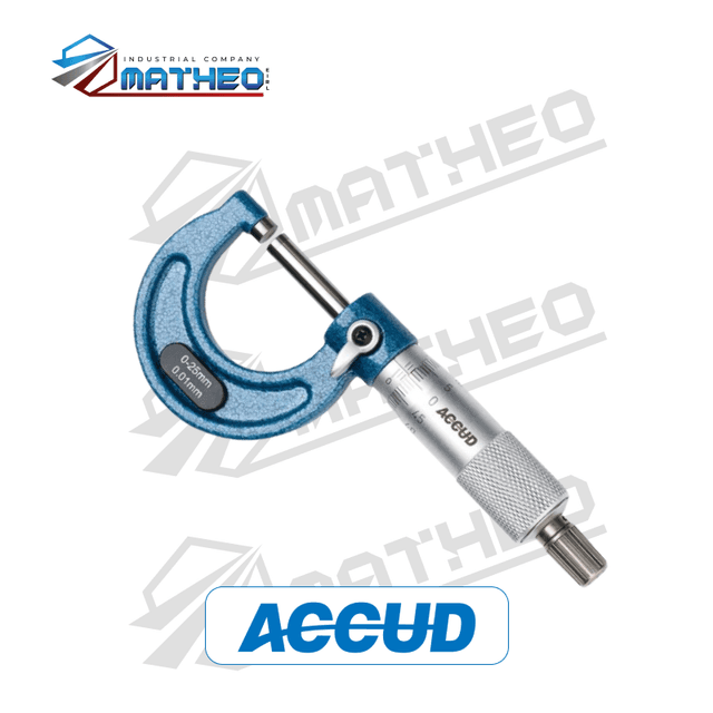 Micrómetro de Exteriores Mecánico 0-25mm ACCUD
