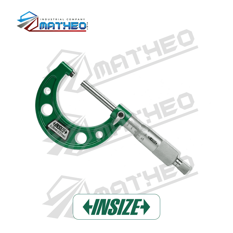 Micrómetro de Exteriores Mecánico 0-25mm INSIZE