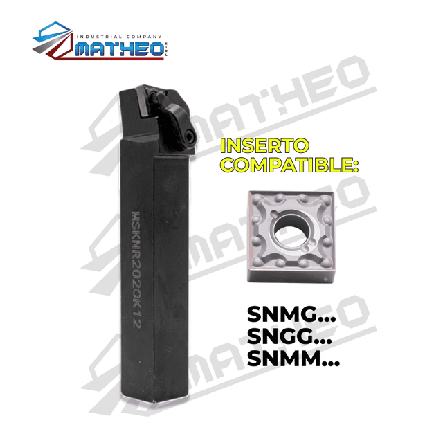 Porta inserto exterior p/ torno MSKNR2020K12