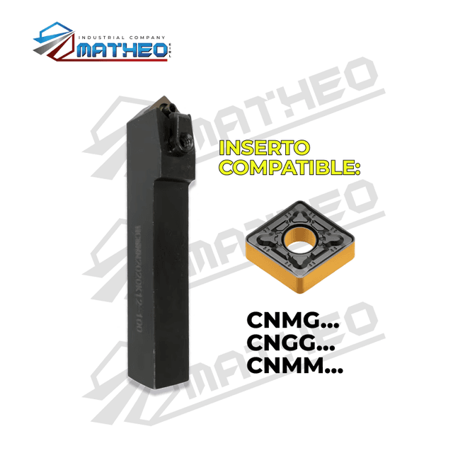 Porta inserto exterior p/ torno MCMNN2020K12