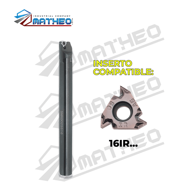 Barra de roscado interior SNR0025S16