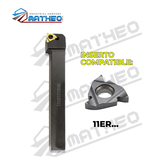 Porta inserto exterior roscado SER1212H11