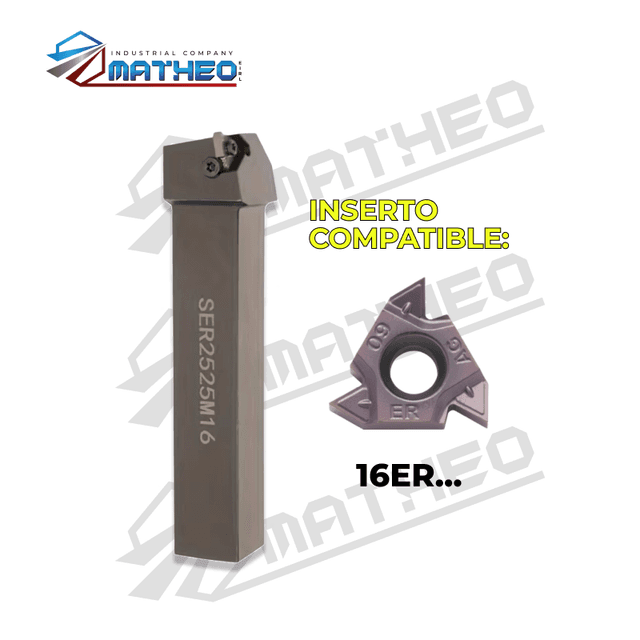Porta inserto exterior roscado SER2525M16